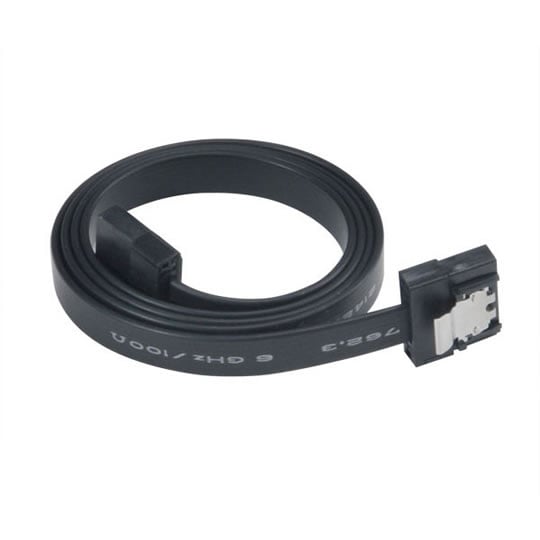 Akasa 30cm Akasa PROSLIM AK-CBSA05-30BK, SATA III Data Cable, Secure Latch, 6.0 Gbp/s, Black