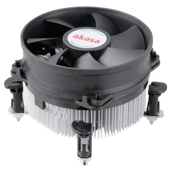 Akasa AK-CC7108EP01 CPU Cooler, 1x 92mm Fan, 600-3000RPM, 4-Pin PWM, Aluminium Fins/Heatsink, Intel Only 77W