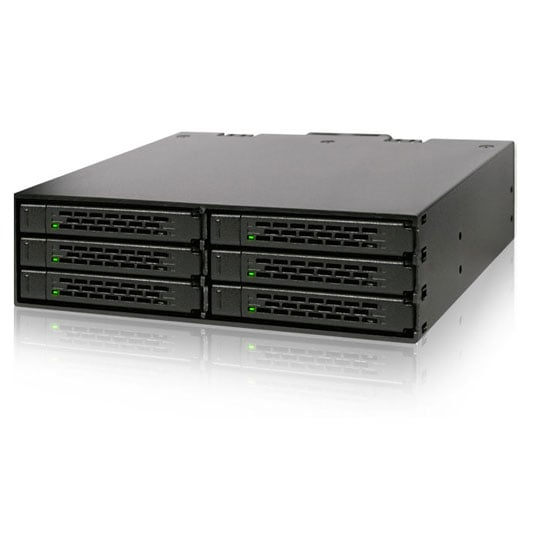 ICY DOCK ToughArmor MB996SP-6SB, 2.5" SAS/SATA HDD/SSD Backplane Cage, Anti-Vibration, SATA 6Gbp/s, SAS 12Gbp/s