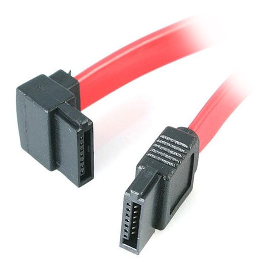 StarTech.com 30cm StarTech.com SATA12LA1, Left Angled SATA Extension Cable, Red