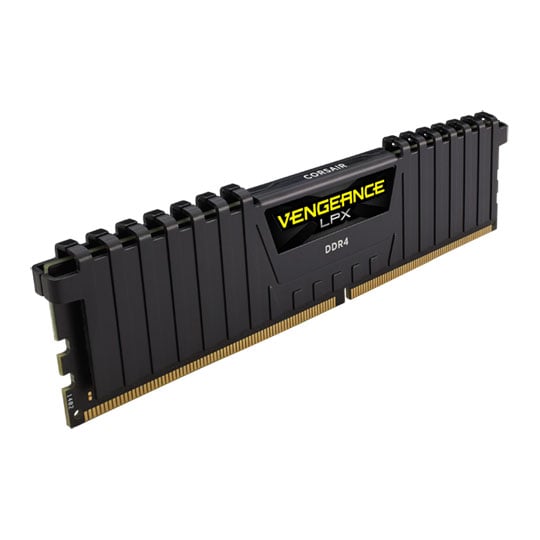 Corsair 16GB (1x16GB) CORSAIR DDR4 Vengeance LPX Black, PC4-21300 (2666), Non-ECC Unbuffered, CAS 16, XMP 2.0, 1.2V