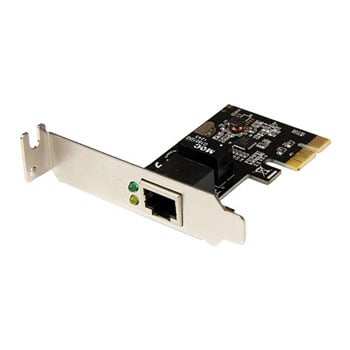 StarTech.com 1 Port StarTech.com Gigabit LAN Network Card, PCI-E x1, 10/100/1000, LED Indicators, Jumbo Frame Support, Wake-on-LAN