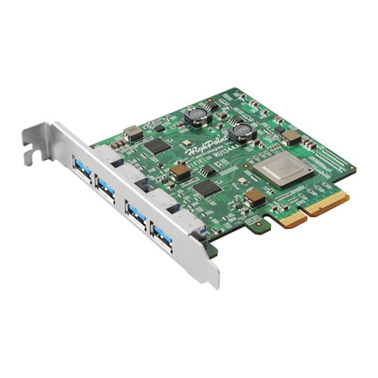 Highpoint 4 Port HighPoint RocketU 1344A USB 3.1 Gen2 10GB/s PCIe 3.0 x4 HBA