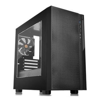 ThermalTake Versa H18 Black micro ATX Chassis with Window, MicroATX/Mini-ITX, 120mm Fan, 2x USB2.0, USB3.0