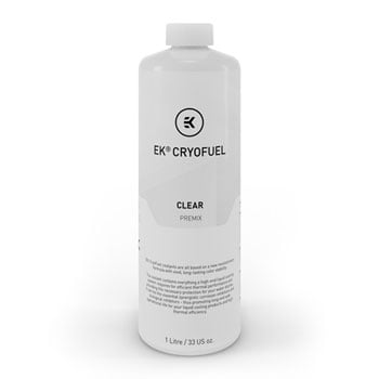 EK 1000ml EK-CryoFuel Water Cooling Fluid, Clear, Copper/Brass/Aluminium/Stainless Steel Friendly