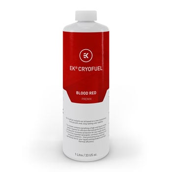 EK 1000ml EK-CryoFuel Water Cooling Fluid, Blood Red, Copper/Brass/Aluminium/Stainless Steel Friendly