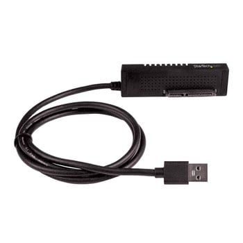 StarTech.com USB312SAT3 SATA to USB Type-A Cable, USB 3.1 Gen 2 (10Gbps), SATA III 6Gbps, 2.5/3.5" SSD or HDD, Black