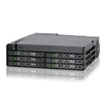 ICY DOCK ToughArmor MB606SPO-B, 2.5" SAS/SATA SSD/HDD &amp; Ultra Slim ODD Backplane Cage, Full Metal, 40mm Fan
