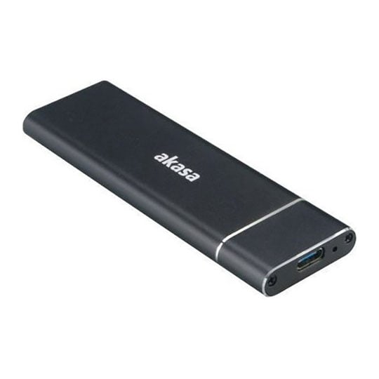 Akasa AK-ENU3M2-02 M.2 SATA 10Gb/s External SSD Aluminium Enclosure, USB 3.1 Gen 2 Type-C