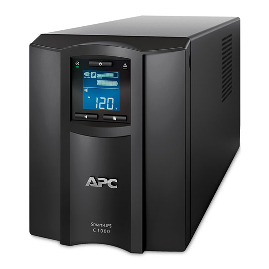 APC 1000VA APC SMC1000IC Line-interactive Smart-UPS, 8x IEC Outputs, 600W, 98.9% Efficiency, Audible Alarm, Black