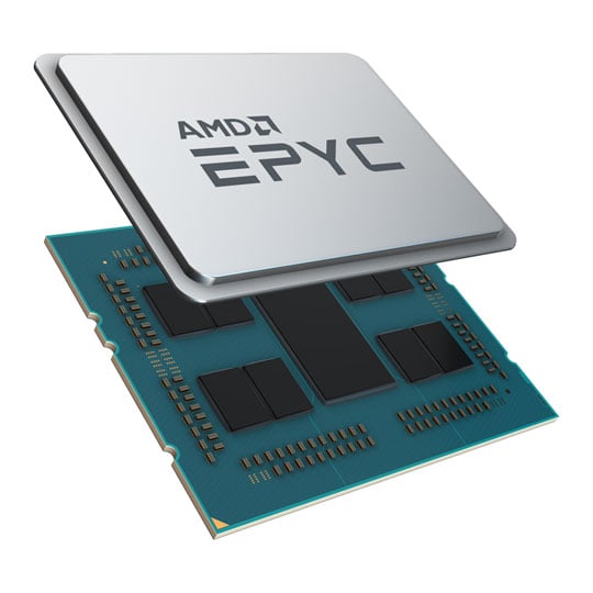AMD EPYC™ 7502P, S SP3, 7nm, Infinity / Zen 2, 32 Core, 64 Thread, 2.5GHz, 3.35GHz Turbo, 128MB, 180W, CPU, OEM