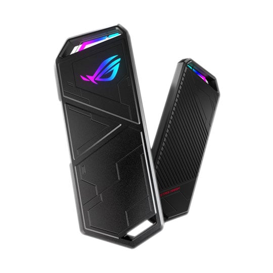 ASUS ROG Strix Arion, Portable M.2 NVMe SSD Rugged Enclosure, w/ Aura Sync lighting, USB3.2 Gen2 10Gbps Type-C/A