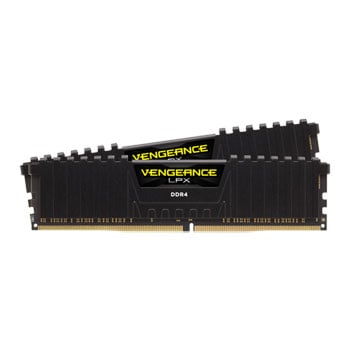 Corsair 64GB (2x32GB) Corsair DDR4 Vengeance LPX Black, PC4-25600 (3200), Non-ECC Unbuffered, CAS 16-20-20-38, XMP 2.0, 1.35V