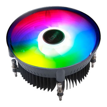 Akasa Vegas Chroma LG CPU Cooler, 120mm ARGB Fan, Aluminium, For Intel LGA115X
