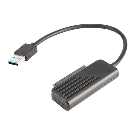 Akasa AK-AU3-07BK, USB 3.1 Gen1 Adapter Cable, for 2.5" SSD or HDD, SATA, USB, 5Gb/s, 20cm, Black