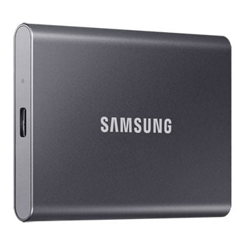 Samsung 1TB Samsung T7 MU-PC1T0T/WW, Portable External SSD, USB3.2 Gen2 Type-C, Bus Powered, PC/MAC Gray