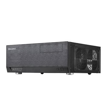 SilverStone GD09B-C Grandia, Black, HTPC Computer Case, 1x 120mm Fan, USB 3.0, USB Type-C, SSI-CEB/ATX/Micro-ATX