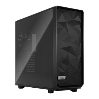 Fractal Design Meshify 2 XL, Black, Full Tower w/ Light Tempered Glass, 3x 140mm Fans, USB-C, SSI/EE/E-ATX/ATX/mATX/mITX