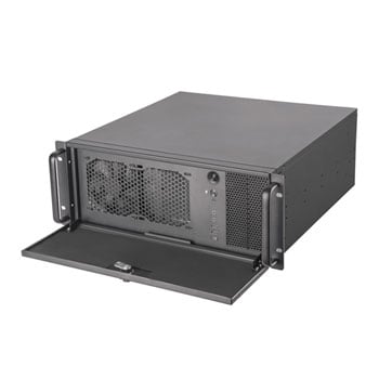 SilverStone RM42-502 4U Rackmount Chassis, Supports 240mm Radiator, Up to SSI-EE, USB Type-C, 2x USB3.0 w/o PSU (ATX)