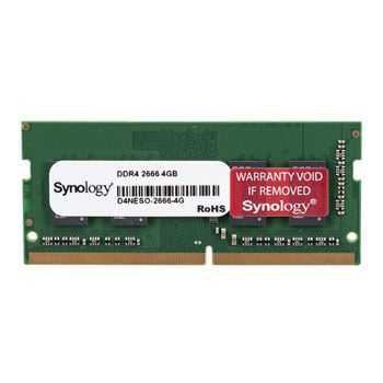 Synology 4GB (1x4GB) Synology D4NESO-2666-4G, DDR4 2666MHz, 260pin, 1.2V, Non-ECC Unbuffered Server Memory