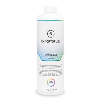 EK 1000ml EK-CryoFuel Water Cooling Premix Fluid, Mystic Fog, UV Reactive, Copper/Brass/Stainless Steel Friendly