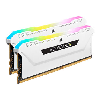 Corsair 32GB (2x16GB) CORSAIR DDR4 Vengeance RGB PRO SL White, PC4-25600 (3200), Non-ECC Unbuffered, CAS 16, XMP 2.0, 1.35V