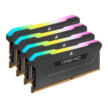 Corsair 32GB (4x8GB) CORSAIR DDR4 Vengeance RGB PRO SL Black, PC4-25600 (3200), Non-ECC Unbuffered, CAS 16, XMP 2.0, 1.35V