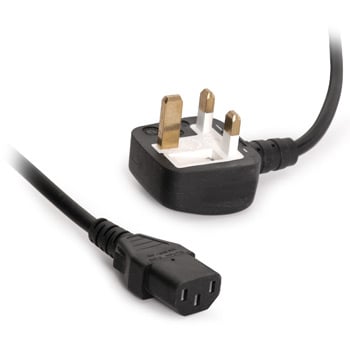 Xclio 1.5m Xclio PSU Power Mains Cable, IEC13 Kettle Lead, Moulded, 5A, Certified UK Plug Black