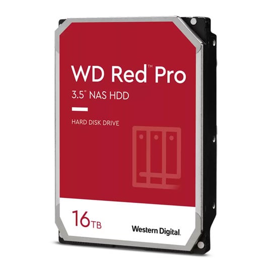 WD 16TB WD Red PRO WD161KFGX, 3.5" NAS HDD, SATA III 6Gb/s, 7200rpm, 512MB Cache, OEM