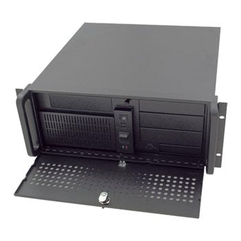 PCICase 4U Rugged Short Chassis, Rackmountable, 4x 5.25" Bays, 7x FH PCI Slots, 2x Front 92mm Fans, ATX/eATX