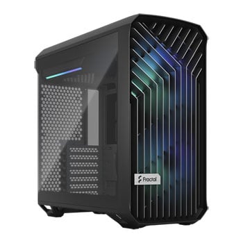 Fractal Design Torrent Compact, Mid Tower Light Tint Tempered Glass, 2x 180mm ARGB Fans, USB3.1 C, E-ATX/ATX/mATX/mITX