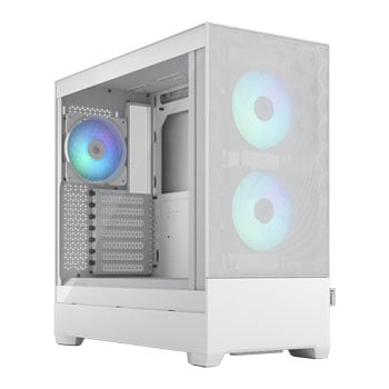Fractal Design Fractal Pop Air RGB, White, Mid Tower Chassis w/ TG Window, 3x 120mm RGB Fans, USB 3.0, ATX/mATX/mITX