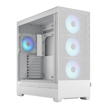 Fractal Design Fractal Pop XL Air RGB, White, Full Tower Chassis w/ TG Window, 4x 120mm RGB Fans, USB 3.0, E-ATX/ATX/mATX/mITX