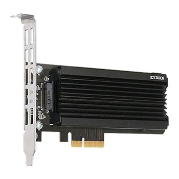 ICY DOCK EZConvert Ex Pro MB987M2P-1B, 1x M.2 NVMe SSD to PCIe 3.0/4.0 x4 Adapter with Heat Sink & PCIe Bracket