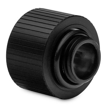 EK EK-Quantum Torque 14mm M-F G1/4", Water Cooling System Extender, Plated CNC Machined Brass, Black