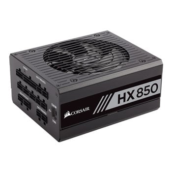 Corsair Refurbished 850W Corsair HX Series HX850, 80PLUS Platinum, Full Modular, Single Rail, 70.8A +12V, 1x135mm Fan, ATX