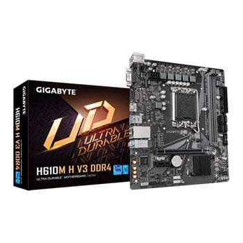 Gigabyte H610M H V3 DDR4, Intel H610, S 1700, DDR4, SATA3, PCIe 4.0, M.2, GbE, USB 3.2 Gen1 A, Micro-ATX