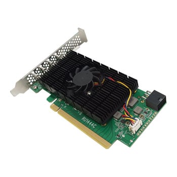 Highpoint RocketU 1444C USB Controller, 4-Port USB 3.2 Type-C, Up to 20Gb/s, PCIe 3.0 x16, Native xHCI Support