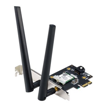 ASUS PCE-AX1800 11AX WiFi 6 Wireless PCIe Card, Dual-Band 2.4+5GHz (574+1201Mbps), MU-MIMO, Bluetooth 5.2, WPA3,OFDMA