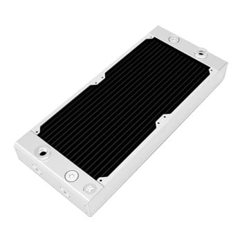 EK EK-Quantum Surface P280M X-Flow Radiator, upto 2x 140mm Fans, G1/4", Copper/Brass/Aluminium, White