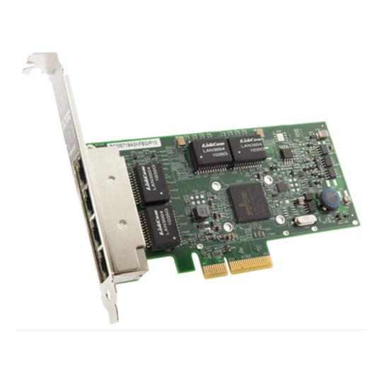 BROADCOM NetXtreme BCM5719-4P PCIe NIC, 4x 1GbE RJ45, Wake-on-LAN Support, 802.3az-2010/802.3ap