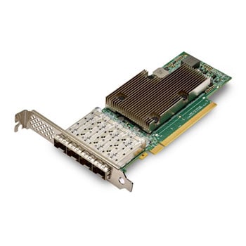 BROADCOM NetXtreme E-Series P425G Quad-Port PCIe 4.0 x16 Ethernet NIC, 4x 25GbE SFP28, TruFlow/TruManage