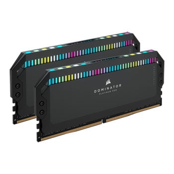 Corsair 64GB (2x32GB) CORSAIR DDR5 DOMINATOR Platinum RGB Black, PC5-44800 (5600), Non-ECC Unbuffered, CAS 40, XMP 3.0, 1.25V