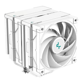 Deepcool AK620 White Cooler, 2x 120mm PWM Fans, Dual Tower, Copper Base, Aluminium Fins, 6x Heatpipes, Intel/AMD