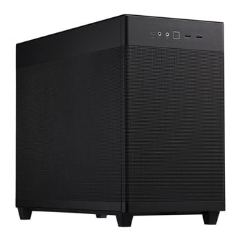 ASUS Prime AP201 Chassis, Black, Quasi-Filter Mesh, 120mm Fan, USB 3.2 Gen 2 Type C, Supports 360mm Radiators, mATX/mITX