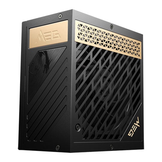 MSI 1300W MSI MEG Ai1300P PCIE 5, Fully Modular, 80PLUS Platinum, Single Rail, 108.3A, 120mm Fan, ATX 3.1 PSU