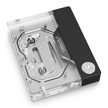 EK EK-Quantum Velocity² AMD AM5 Ryzen 7000-Series CPU Waterblock w/ Addressable RGB, G1/4, Nickel + Plexi