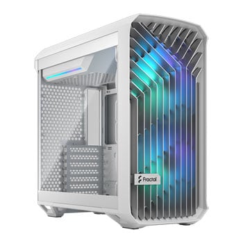 Fractal Design Torrent Compact, Mid Tower w/ Light Tempered Glass, 2x 180mm ARGB Fans, USB 3.1 C, E-ATX/ATX/mATX/mITX