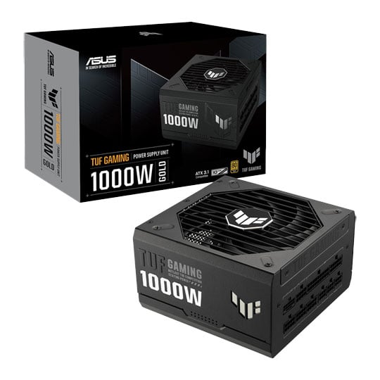 ASUS 1000W ASUS TUF Gaming Gold, Fully Modular, PCIE 5.0 80PLUS Gold, Single Rail, 83.3A, 135mm Fan, ATX3.1 PSU