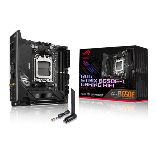 ASUS ROG Strix B650E-I Gaming WiFi, AMD B650, S AM5, DDR5, SATA3, PCIe 5.0, 2x M.2, 2.5GbE, USB 3.2 Gen2x2, mITX